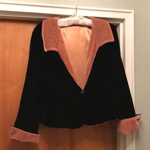 Black Velvet Vintage Jacket